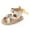 Gold, variant on AKAFMK Kids Sandals,Toddler Sandals,Toddler Baby Girls Boys Baby Shoes Soft Sole Non-slip Baby Toddler Sandals,Silver,0-3 Months
