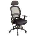 thumbnail image 1 of Pemberly Row Deluxe Black Matrex Back Executive Office Chair with Mesh Seat, 1 of 10