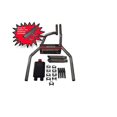 19-25 Chevy GMC Silverado Sierra 2.5" Dual Exhaust Flowmaster 40 W Slash Tips DF