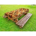 thumbnail image 1 of Rustic Outdoor Tablecloth, Abstract Style Tadpole Patterns Tiling of Wavy Shapes Ornamental Artwork Print, Decorative Washable Fabric Picnic Tablecloth, 58 X 120 Inches, Brown Black, by Ambesonne, 1 of 2