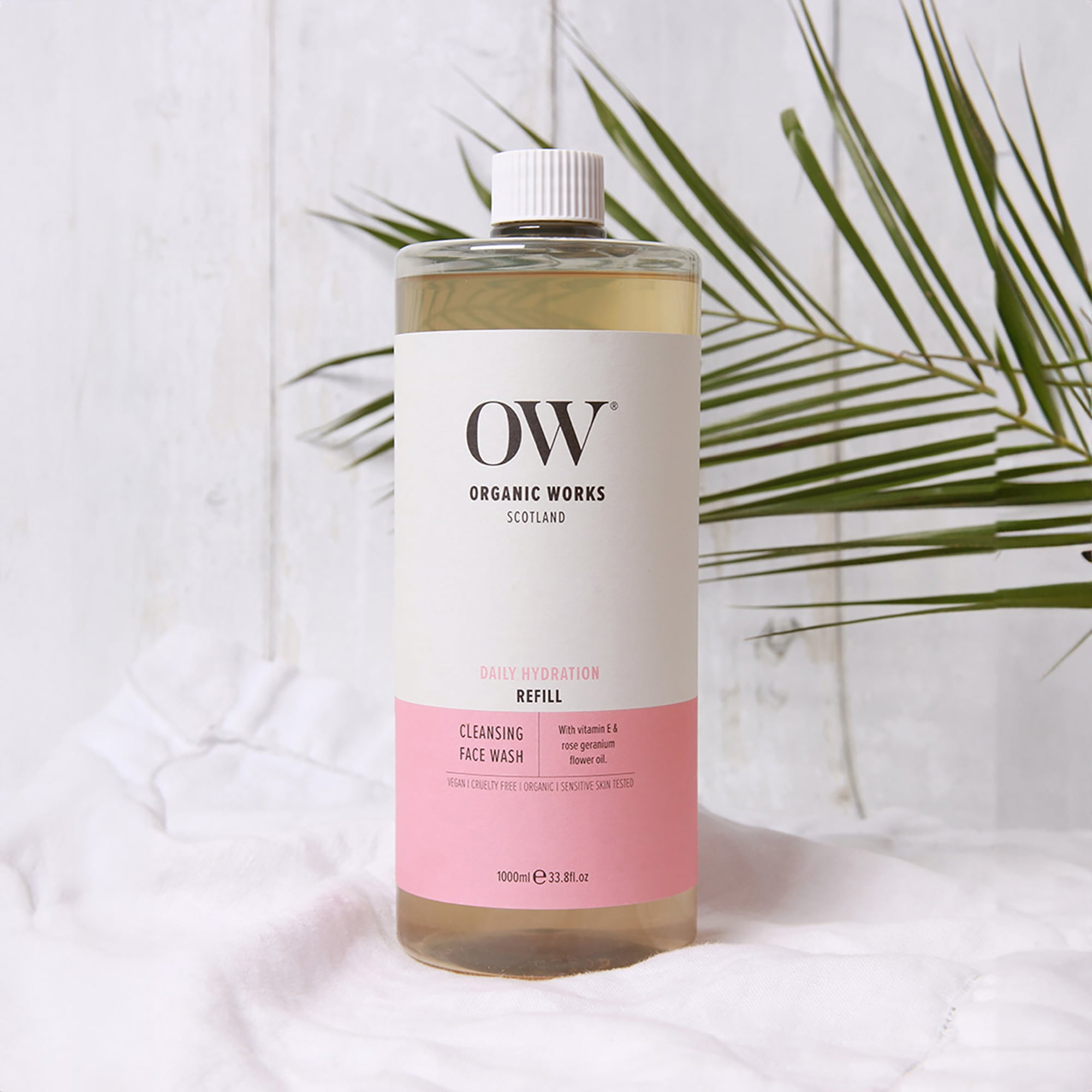Organic Works Daily Hydration Cleansing Face Wash Refill, 33.8 oz Cleanser