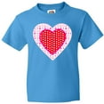 thumbnail image 3 of Inktastic Valentine Red Heart with Dots Youth T-Shirt, 3 of 5