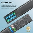 thumbnail image 6 of 2 Pack Universal Replacement for Samsung-Smart-TV Remote Control - Compatible with Samsung-Frame TV Crystal QLED OLED UHD Curved Neo 4/8K Smart TVs with Buttons for Netflix, Prime Video, Hulu, 6 of 11