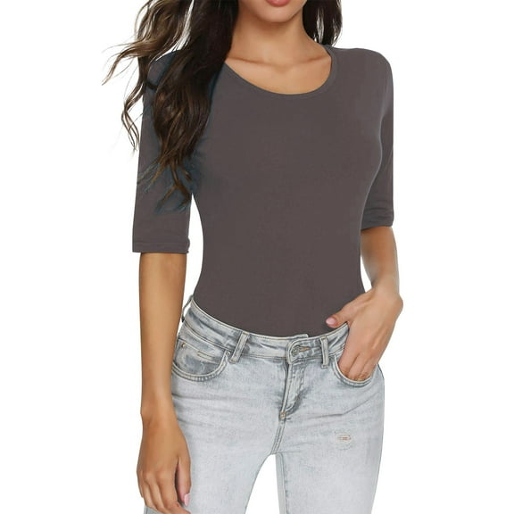 LIZUOJUNF Summer Tops for Women Short Sleeve Tops Business Casual Outfits, L