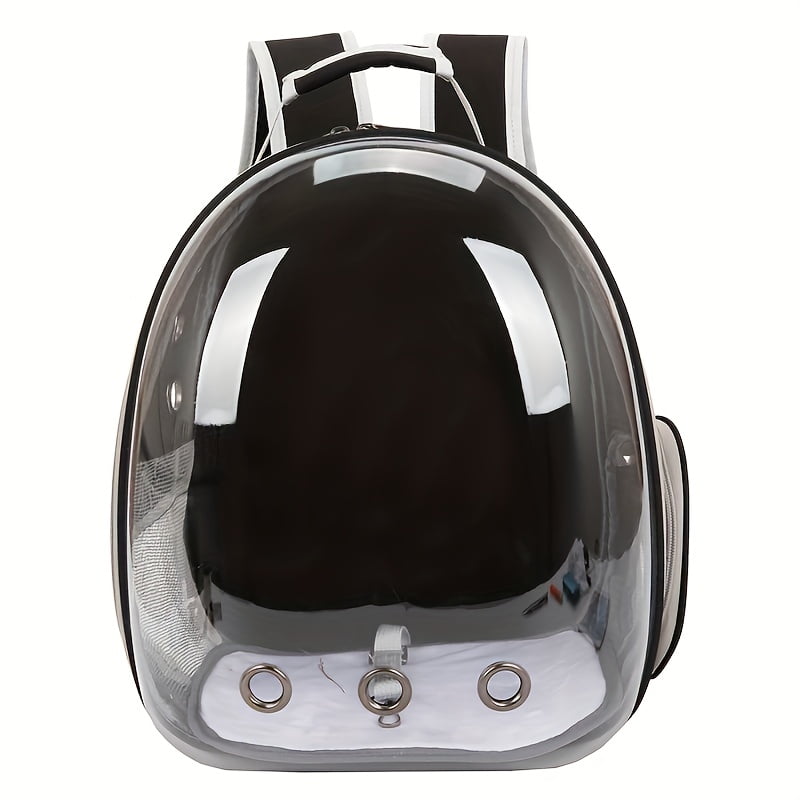 Space Capsule Pet Carrier Backpack, Breathable Transparent Travel Carrier for Cats Small Dogs, Zippered Portable for Outdoor Adventures Pet Travel Bag