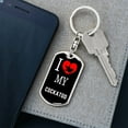 thumbnail image 5 of Cockatoo Bird Lover Keyring Keychain Stainless Steel or 18k Gold, 5 of 10