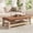 48"L & Brown, variant on Euroco Large Rectangle Ottoman Coffee Table,Tufted Upholstered Footrest Ottoman with Shelf Storage,Nailhead Trim & Solid Wood Legs for Bedroom Living Room,Brown