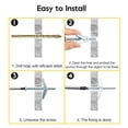 thumbnail image 4 of xianyou-1/8" Toggle Bolts, 20pcs Butterfly Toggle Anchors for Drywall, Concrete, Wood, Hanging Pictures, Towel Racks, 4 of 4