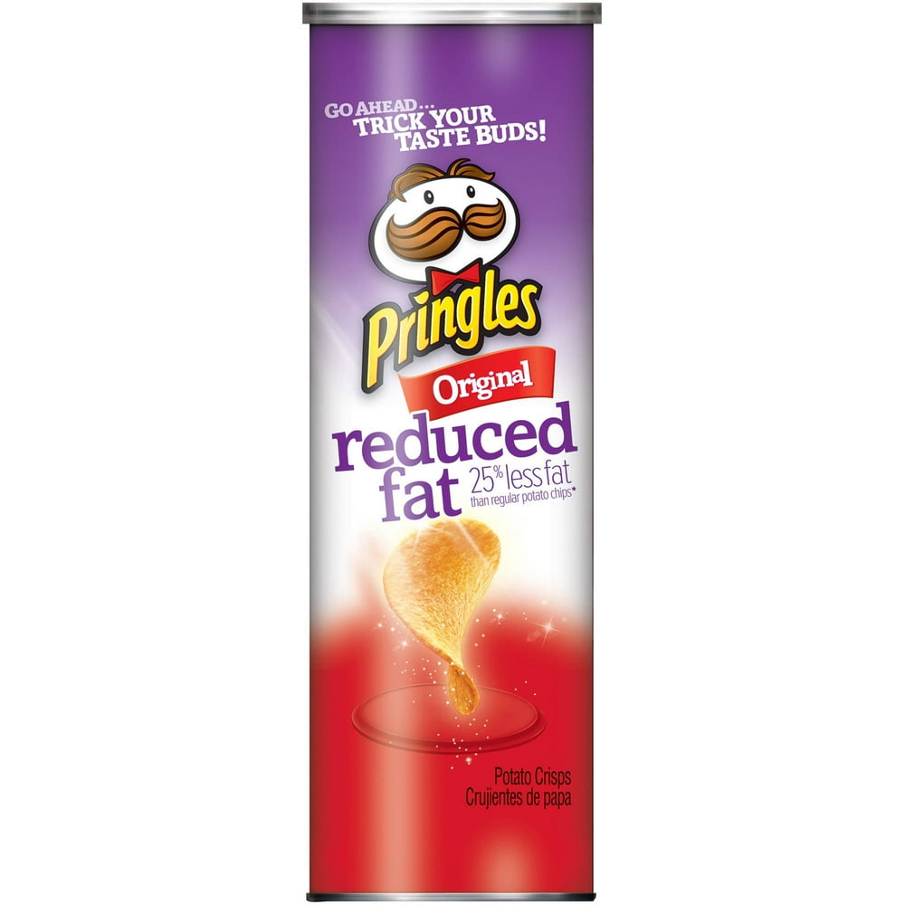 Pringles Reduced Fat Original Potato Crisps, 4.9 Oz.
