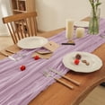 thumbnail image 4 of cvtubhi 2 Pack Beige Cheese Cloth Table Runner  35x120 Inch Boho Rustic Cheese Table Runner  Table Runners for Bridal Baby Shower Decorations or Wedding Table Decorations, 4 of 9