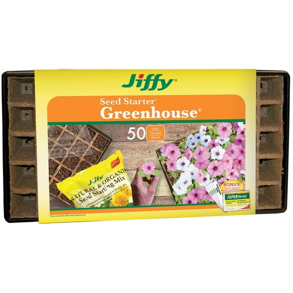 Bandeja Plant Seed Starter Jiffy Strips N con Superthrive