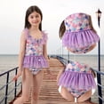 thumbnail image 5 of Traje de baño estilo sirena con volantes de 1 pieza para niñas y niños para playa, traje de baño de verano, ropa de playa para vacaciones (PP-M 120-130), 5 of 5