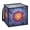Tie-Dye, variant on Home Organizer Foldable Fabric Storage Bin With Handle Yellow Purple Spiral