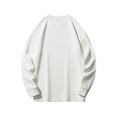 thumbnail image 3 of Plus Size Sweatshirts for Men Big & Tall M-5X Long Sleeve Crewneck Shirts Casual Solid Color Pullover Slim-Fit Basic No Hood Sweatshirt Tops, 3 of 7