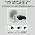 thumbnail image 5 of CoolKo Car Headrest Neck Pillow Support Memory Foam Ergonomic Design Accessory for Driving Seat Fatigue Relief Compatible with Tesla Model S X 3 Y & Cybertruck - 1 Piece, 5 of 9
