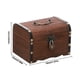 thumbnail image 2 of Alcancía de madera Caja de dinero segura Ahorros con cerradura Tallado en madera Cofre del tesoro legendario hecho a mano, 2 of 7