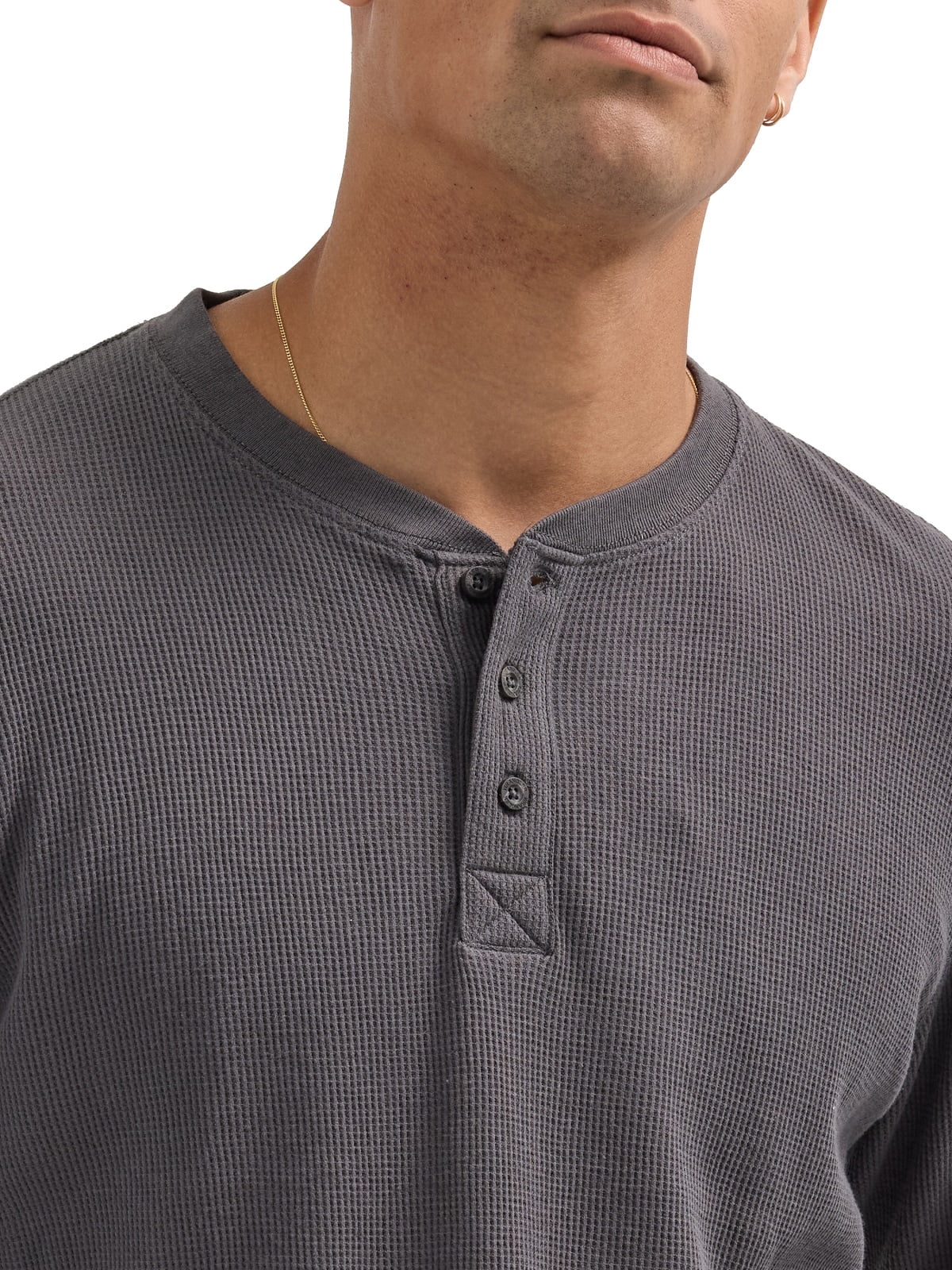 Wrangler® Men's Long Sleeve Henley Shirt, Sizes S-3XL