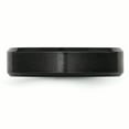 thumbnail image 3 of Black Ceramic Beveled Edge 6mm Brushed and Polished Band, 3 of 11