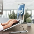 thumbnail image 2 of fastboy Laptop Holder Stand Home Office Folding Adjustable Bracket Notebook Computer Folding Adjustable Stand, Silver, 2 of 4