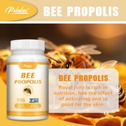 Bee Propolis Capsules - Immune System Booster, Antimicrobial Antioxidant Support - 120 Capsules