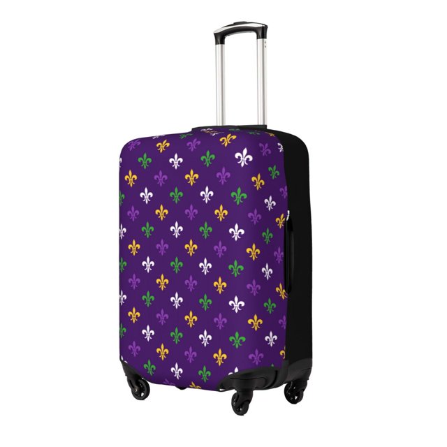 Fotbe Purple Mardi Gras Funda Protectora para Equipaje, Antirrayones y Resistente a la Suciedad, Compatible con Maletas de 18 a 32 Pulgadas-Small