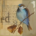 thumbnail image 3 of Pinto, Patricia 20x20 Black Modern Framed Museum Art Print Titled - Blue Love Birds I, 3 of 5