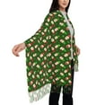 thumbnail image 4 of Fotbe Gnomes In Caps Print Womens Fall Winter Scarf Tassel Soft Warm Blanket Scarves Womens Shawl Wraps, 4 of 8