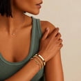 thumbnail image 4 of 925 Sterling Silver Bracelets for Women Stack, 14K Gold Plated Bangle Cuff Jewelry Set Trendy, Adjustable Tennis Knot Twisted Bracelet for Wrist Essentials Women Fashion Gifts, 4 of 7