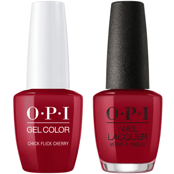 opi chick flick cherry vs big apple