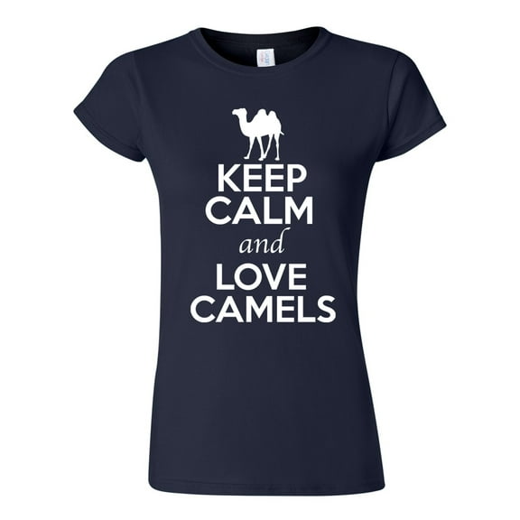 Junior Keep Calm And Love Camels Desert Animal Lover T-Shirt Tee