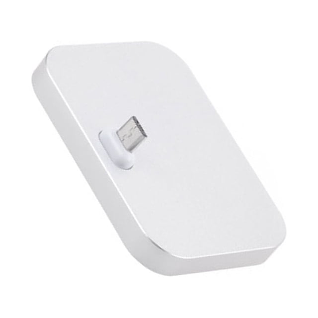 Methold Soporte de cargador de escritorio para teléfono móvil Estación de acoplamiento de carga de teléfono móvil Soporte de enchufe micro Teléfono y Comunicación Plata