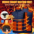 thumbnail image 6 of Heated Jacket 9 Areas USB Men's Women's Winter Outdoor Electric Heating Jackets Warm Sports Thermal Coat Clothing Heatable Vest, 6 of 9