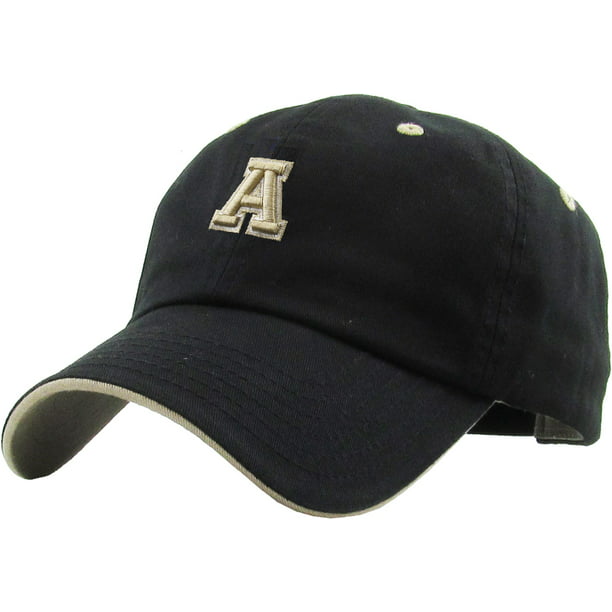 KBETHOS - ABC Letter Initial Embroidery Adjustable Dad Hat Cotton ...