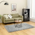 thumbnail image 4 of Gymax 4 x 6 FT Faux Fur Soft Shag Area Rug Fluffy Throw Carpet Non-slip Home Light Grey, 4 of 10