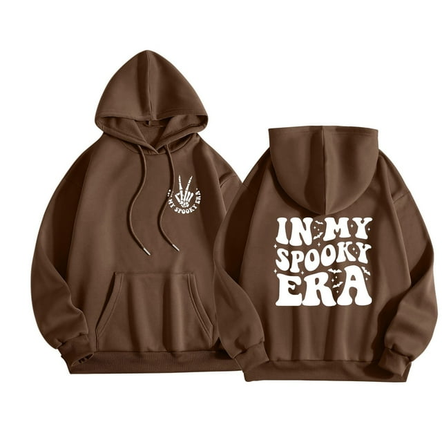 WEAIXIMIUNG Chandail en Molleton de Maternité Tunique Jour Femme Manches Longues Imprimé Graphique Lettre Sweat à Capuche Pull Blouse