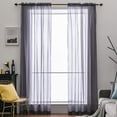 thumbnail image 3 of Voile Curtain Transparent Curtain Made Of Voile Single-Color Pull-Through Rods Transparent Living Room Airy Decorative Scarf For Bedrooms, 3 of 7