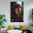 thumbnail image 6 of Norse Mythology Nidhogg Dragon Poster Room Aesthetic Poster Print Art Wall Painting Canvas Posters Gifts Modern Bedroom Decor 16x24inch(40x60cm), 6 of 6