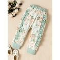 thumbnail image 5 of Seyurigaoka Infant Baby Girls Suit, Long Sleeve Floral Tops+Ruffled Pants+Headband, 5 of 8