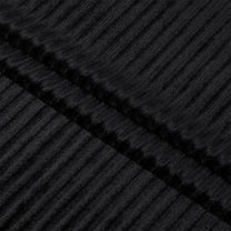 3.28 Yards Black Pleated Velvet Fabric 63 Inch Wide Polyester Garment Accessories for DIY Sewing Upholstery Apparel Costume Crafts