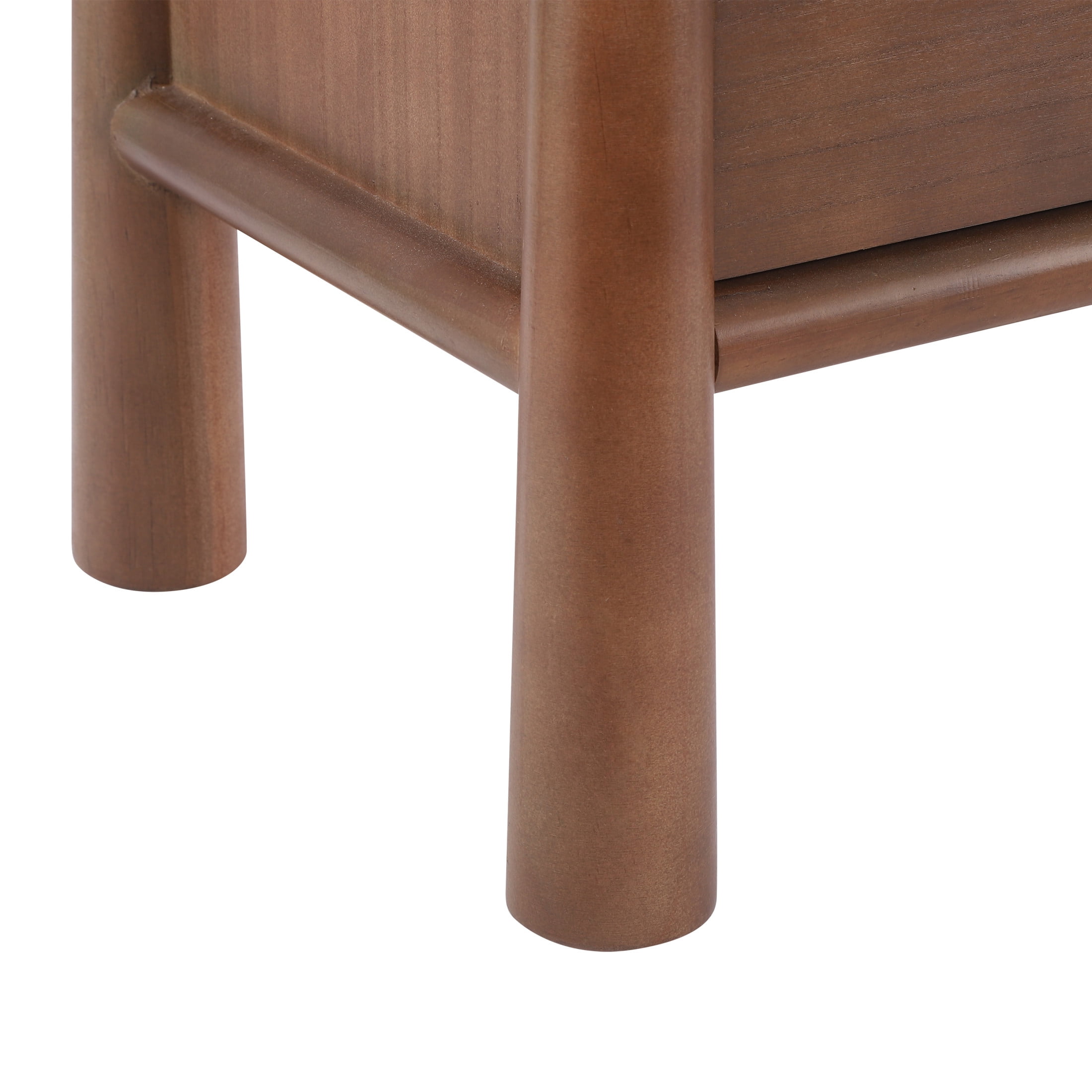 Christopher Knight Home Modern Queen Upholstered Platform Bed with 2 Brown Nightstands, Natural+Beige