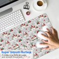 thumbnail image 4 of Long Mouse Pads for Desk,Multicolor Christmas Gnome Pattern Desk Mats on Top Of Desks, Desk Mouse Pad Extra Large with 3mm Non-Slip Base and Stitched Edge for Gaming,Office,Work,Home 31.5x11.8in, 4 of 5