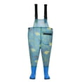 thumbnail image 3 of TOOYOU Baby Girls Romper&Jumpsuit Kids Cartoon Chest Waders Youth Fishing Waders For Toddler Children Water Proof Hunt Fishing Waders With Boots Playwear Clothing For Children Green Size 8-9 Years, 3 of 8