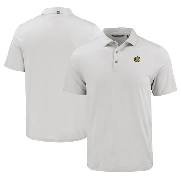 Men's Cutter & Buck Gray Wichita State Shockers Coastline Epic Comfort Eco Recycled Polo