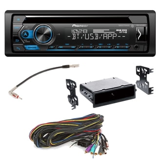 Pioneer Single Din Bluetooth Car Stereo MVHS322BT Kit for 1994-2001 Pioneer Single Din Bluetooth Car Stereo MVHS322BT Kit for 1994-2001