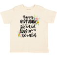 thumbnail image 3 of Inktastic Happy Birthday to the Sweetest Cousin in the World Girls Toddler T-Shirt, 3 of 5