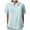 Sky Blue, variant on TOWMUS Womens Summer Blouses Women's Summer Lapel Print Cotton and Linen Top Shirts for Women Linen Floral Blouse Mint Green