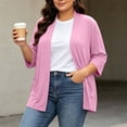thumbnail image 2 of Elvqul Womens Wine Cardigans Plus Size Lightweight Sweaters Casual Solid Color Fall Button Down Long Sleeve Coats for Ladies Loose, 2 of 10