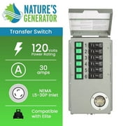 Nature's Generator Elite 6 Circuit 120V 30 Amp Manual Power Transfer Switch Kit