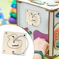 thumbnail image 4 of Accesorios de madera para tablero ocupado, juguete Montessori, juguete educativo de aprendizaje, tablero ocupado, piezas de bricolaje, juguete para Sunnimix Material de tablero ocupado, 4 of 7