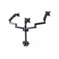 thumbnail image 2 of StarTech.com Triple Monitor Desk Mount For Up To Three 27in Screens, VESA 75x75/100x100, Tool-Less Arm Adjustments, C-Clamp/Grommet Mount, Spring-Assisted Arms - Mounting kit - adjustable arm - for 3 LCD displays - aluminum, steel, plastic - black - screen size: up to 27" - desk-mountable, 2 of 13